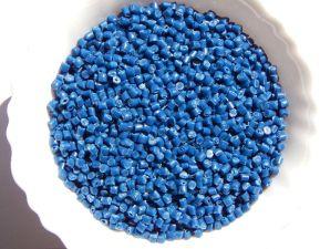 Blue HDPE Crate Granules